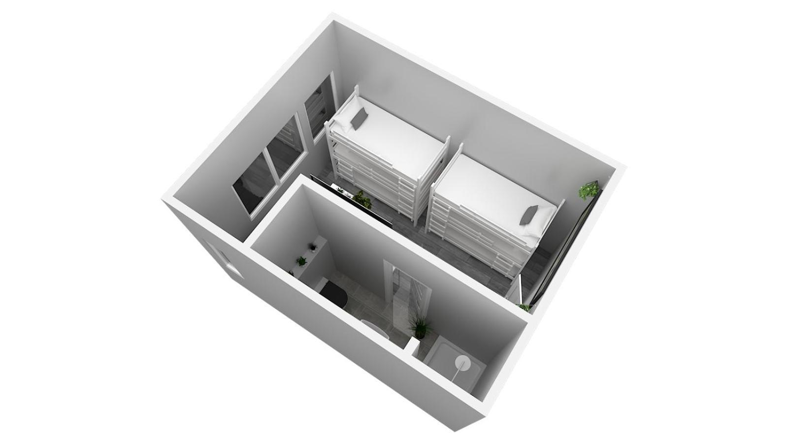 Hotel Ulm Zentrum - Komplettes Zimmer, Hochbett, Android Tv & Eigenem Bad - Perfekt Fuer Familien & Gruppen Room photo