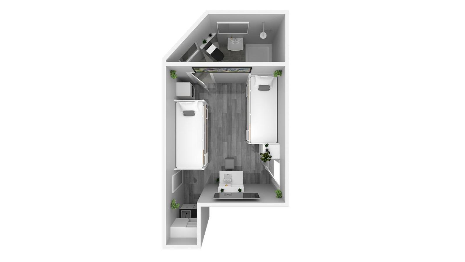 Hotel Ulm Zentrum - Komplettes Zimmer, Hochbett, Android Tv & Eigenem Bad - Perfekt Fuer Familien & Gruppen Room photo